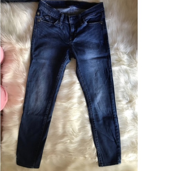 Medium Blue Kashmiere Crop Skinny Jeans - Picture 6 of 8